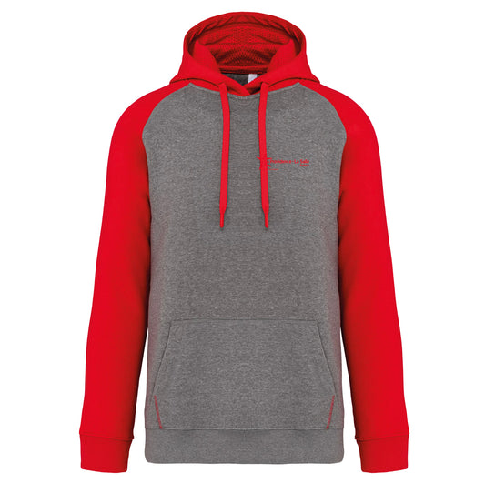 PULL CAPUCHE SPORT ROUGE